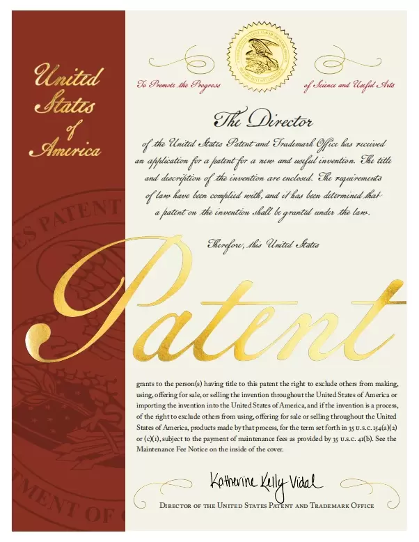 Patent Certificate
